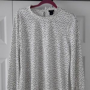 Ann Taylor Polka-dot Blouse